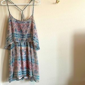 EUC Medium Urban Outfitters Ecote Blue/Purple Crossback Dress